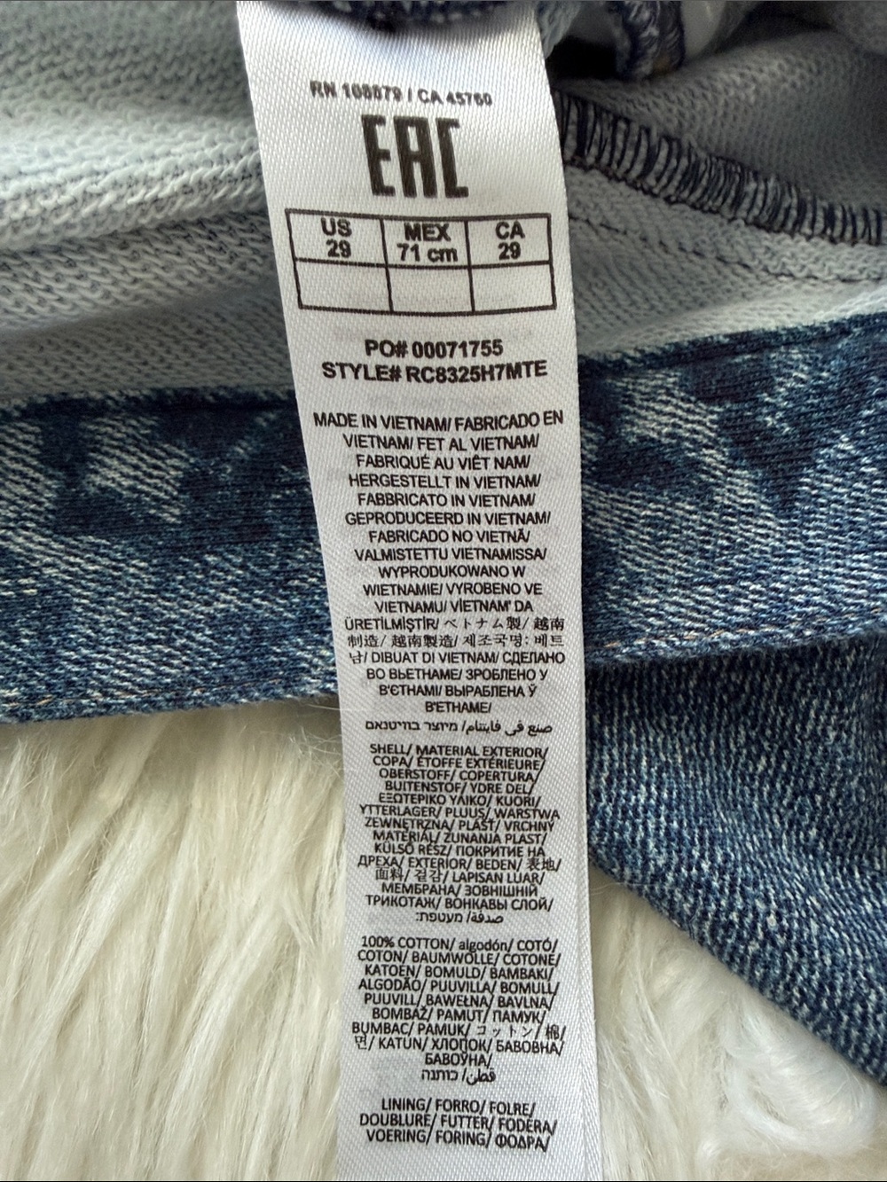 rag & bone Sweatpant Jean Wide Leg Size 29 - Picture 10 of 14